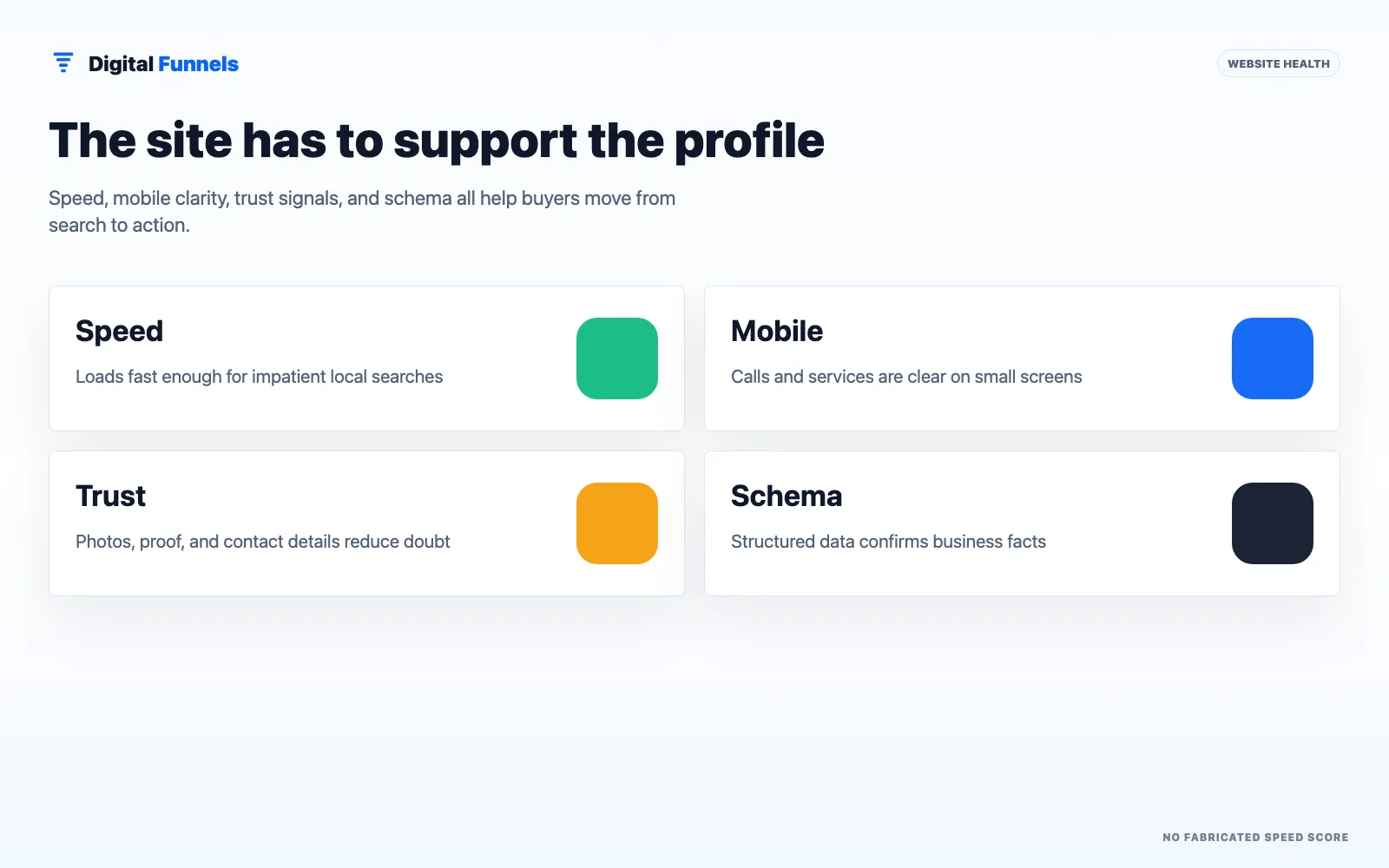 A local business website built for booking on a phone