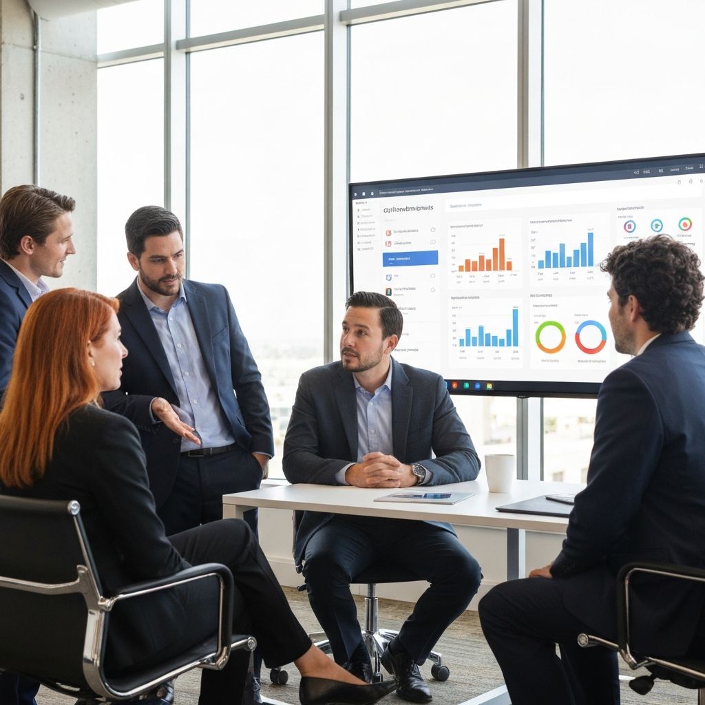 Digital team collaborating on a responsive web project