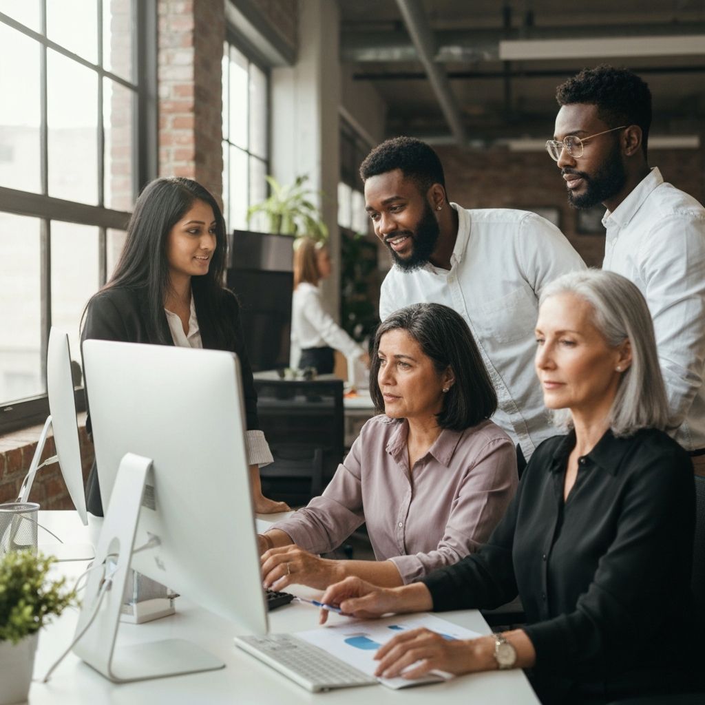 Marketing team analyzing data and attribution